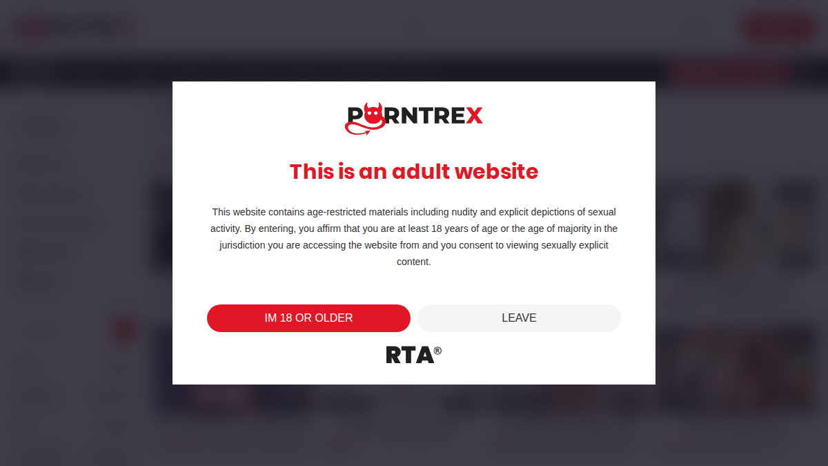 PornTrex · Aperçu du site