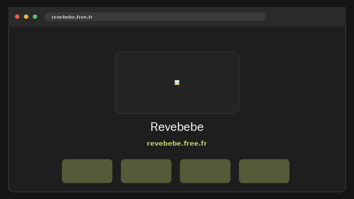 Revebebe · Aperçu du site