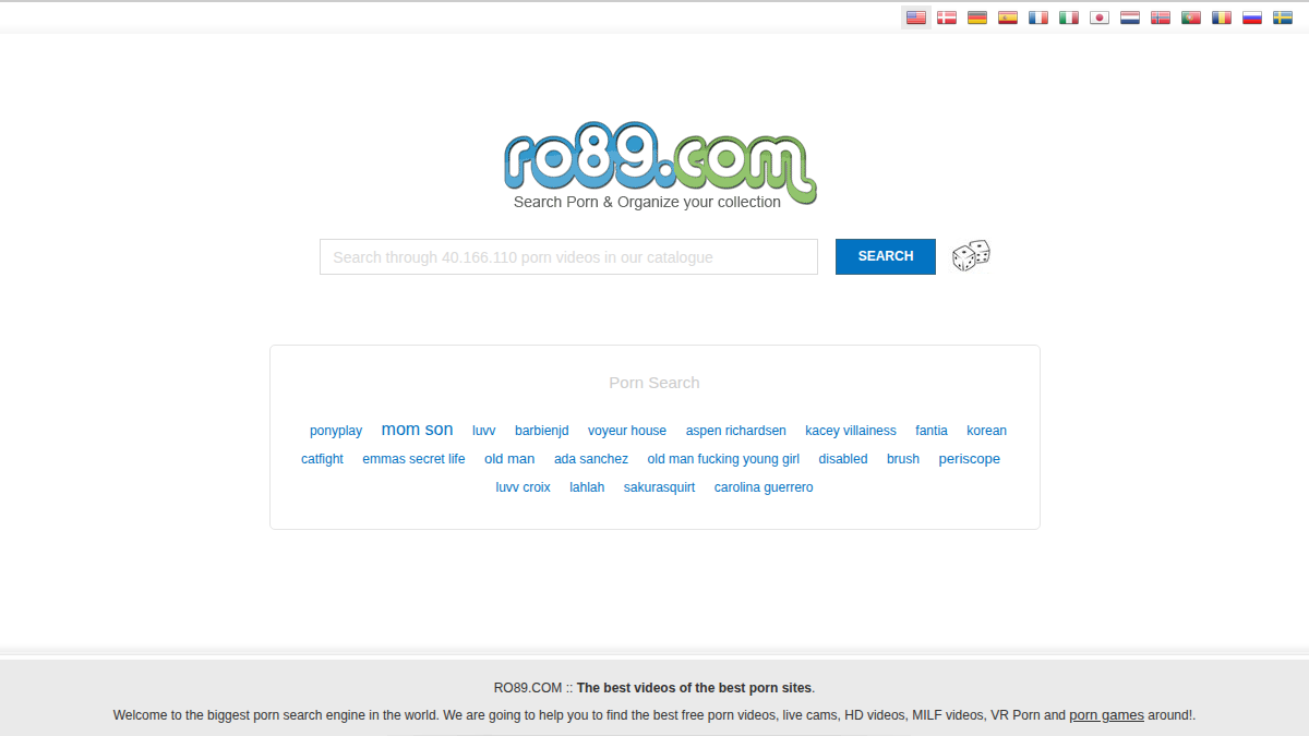 Ro89 · Aperçu du site