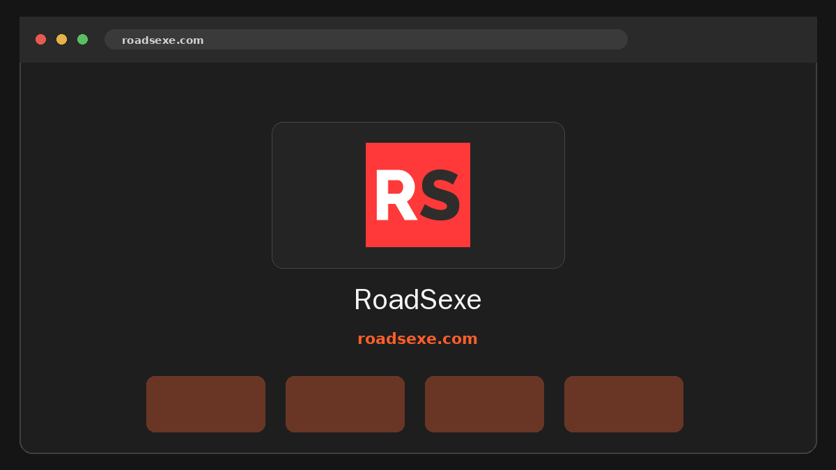 RoadSexe · Aperçu du site