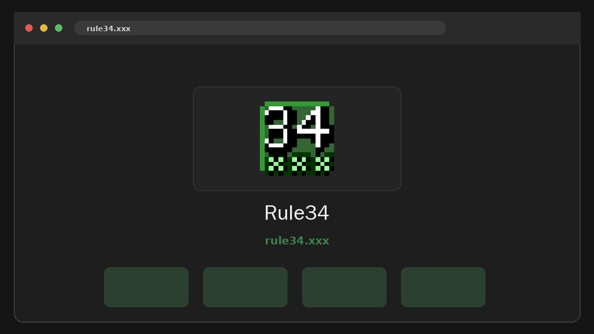 Rule34 · Aperçu du site