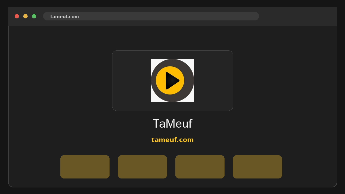 TaMeuf · Aperçu du site
