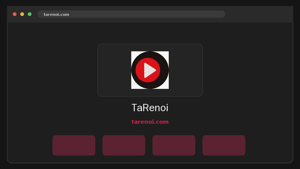 TaRenoi · Aperçu du site