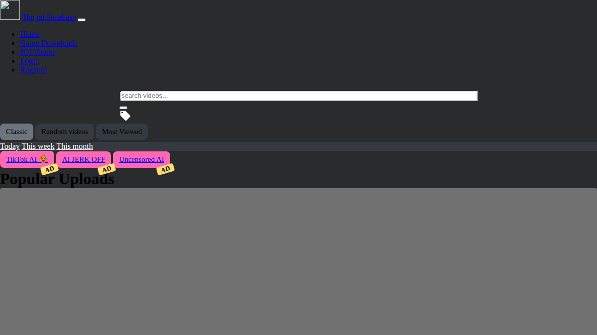 The JOI Database · Aperçu du site