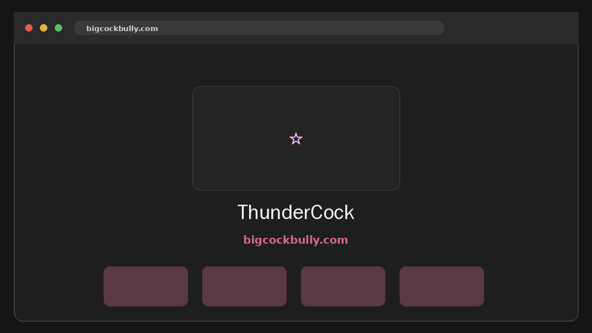 ThunderCock · Aperçu du site