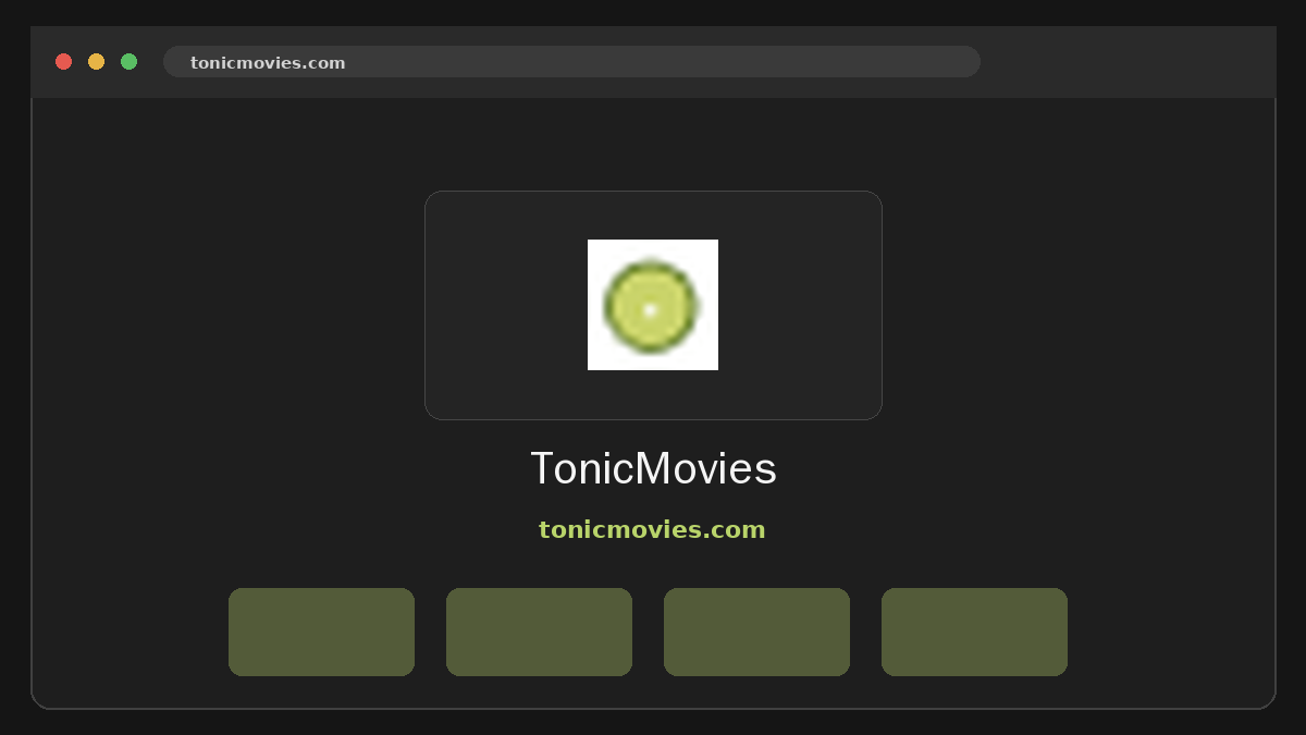 TonicMovies · Aperçu du site