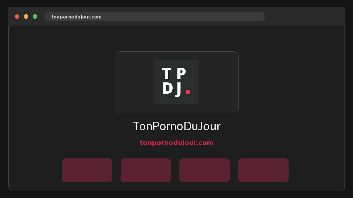TonPornoDuJour · Aperçu du site