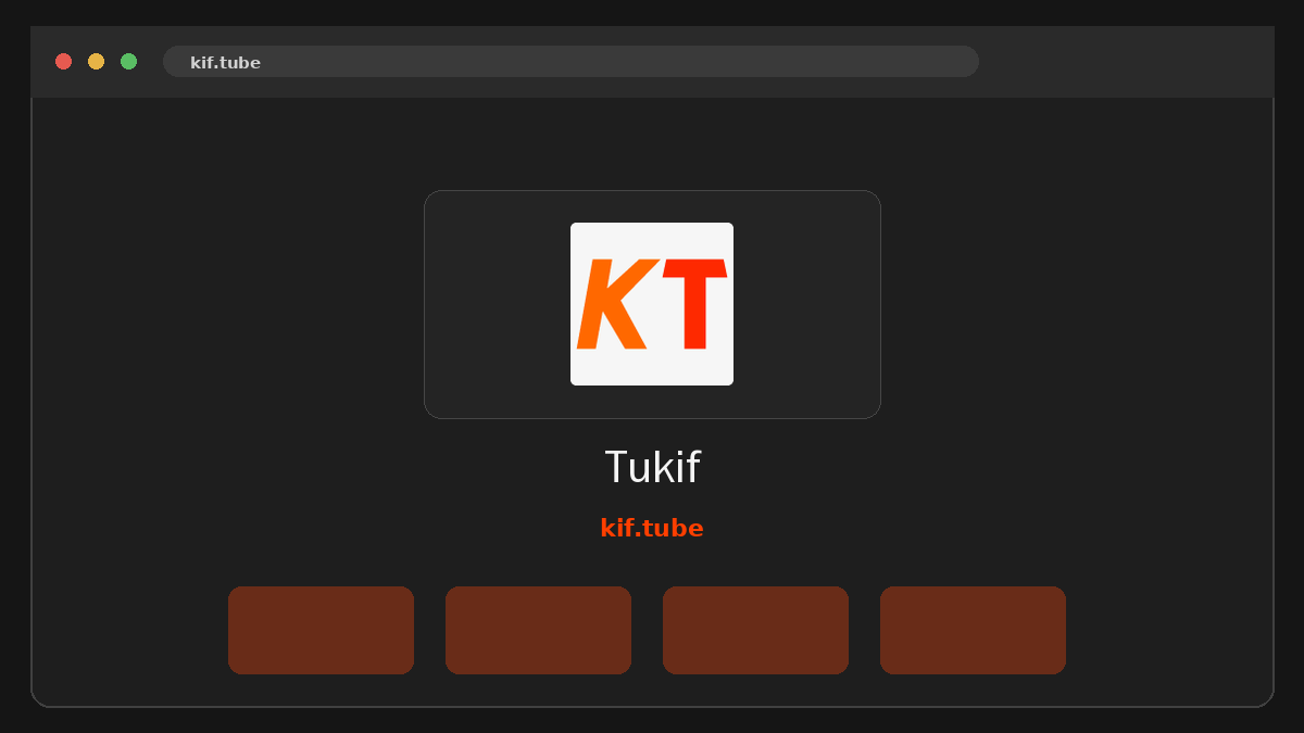 Tukif · Aperçu du site