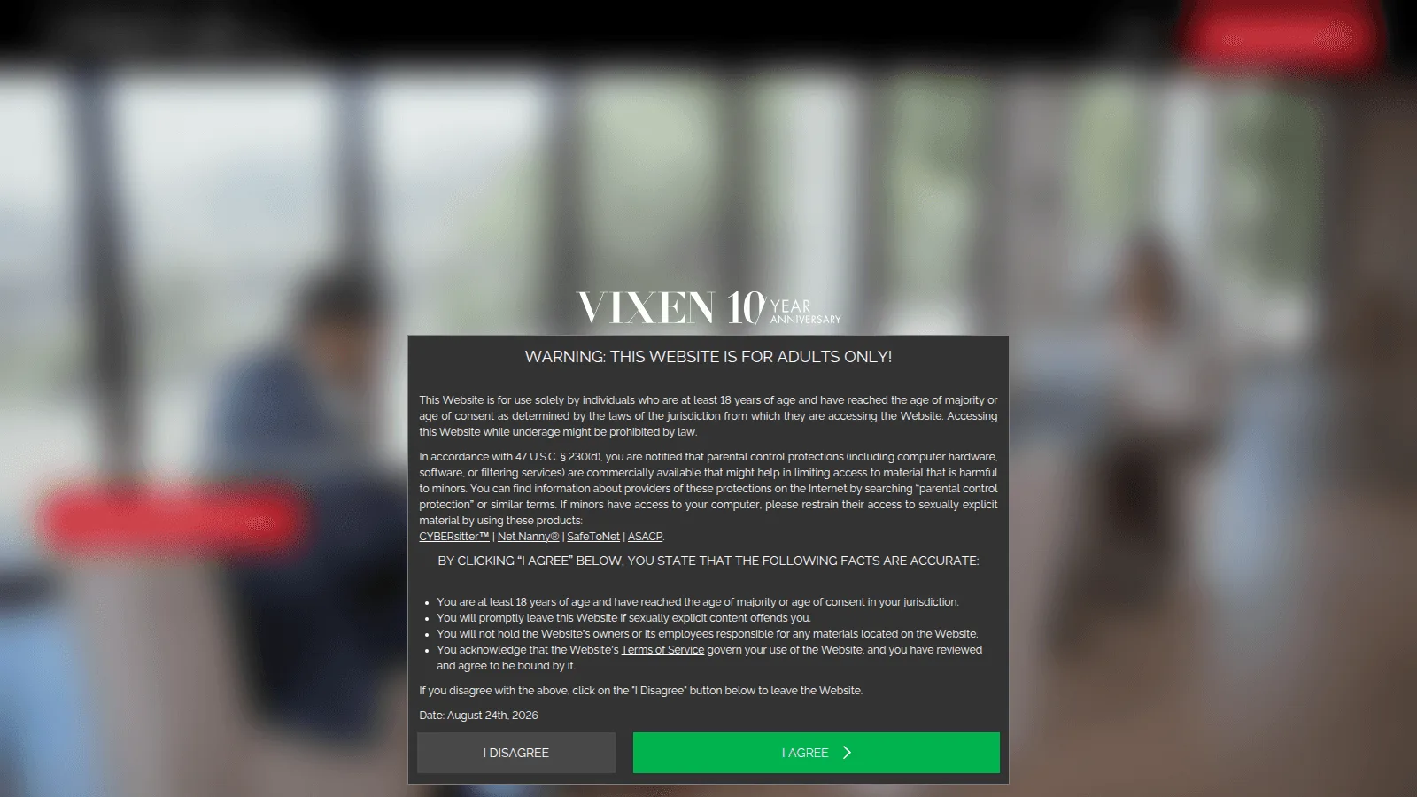 Vixen.com · Aperçu du site