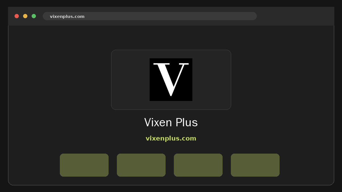 Vixen Plus · Aperçu du site