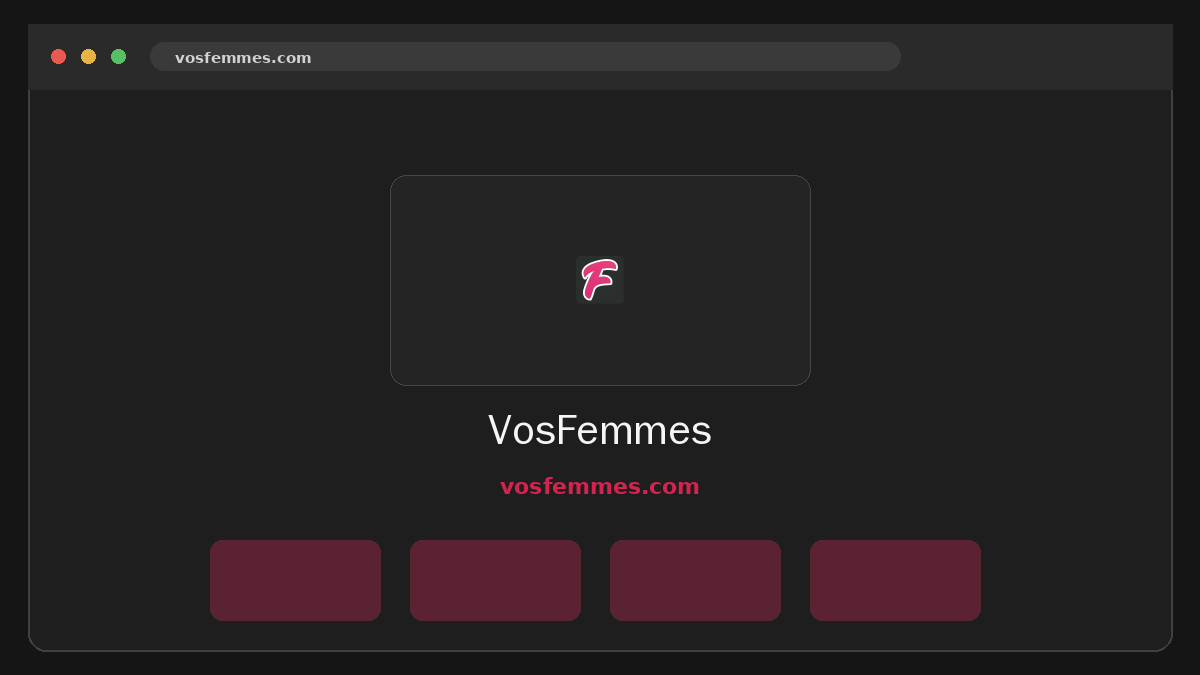 VosFemmes · Aperçu du site