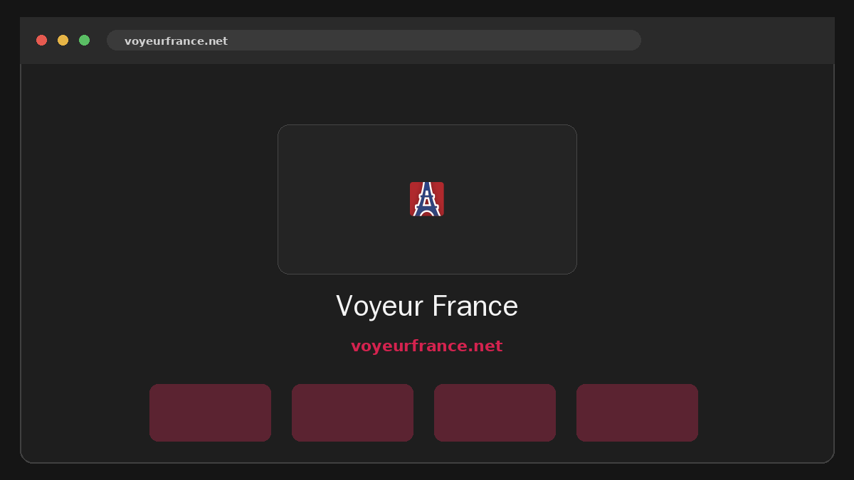 Voyeur France · Aperçu du site