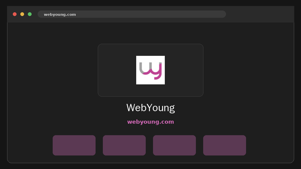WebYoung · Aperçu du site