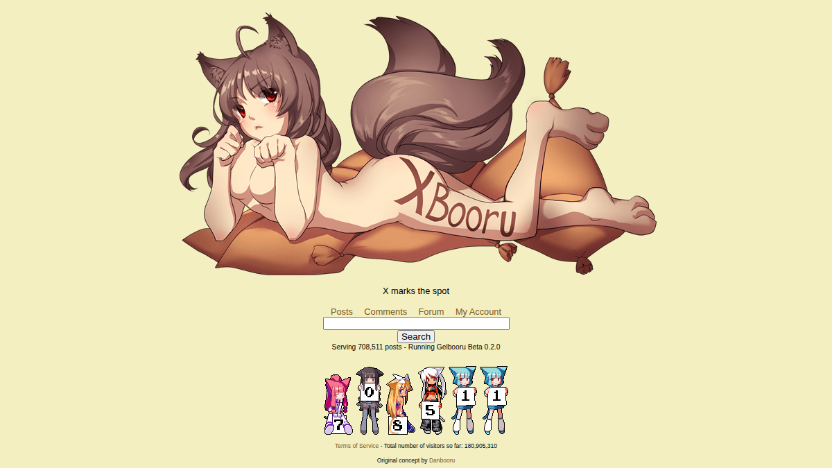 Xbooru · Aperçu du site