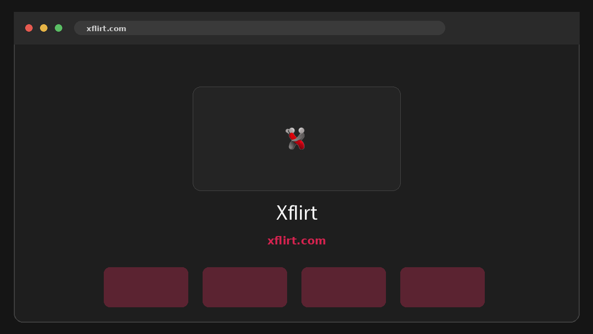 Xflirt · Aperçu du site