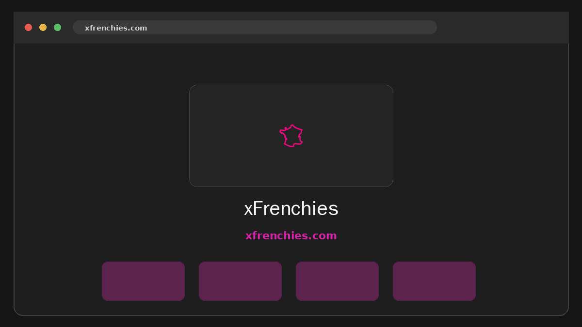 xFrenchies · Aperçu du site