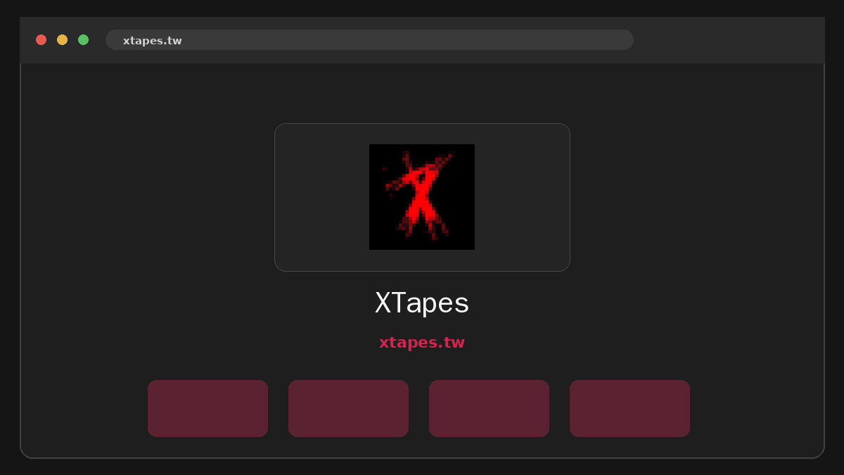 XTapes · Aperçu du site