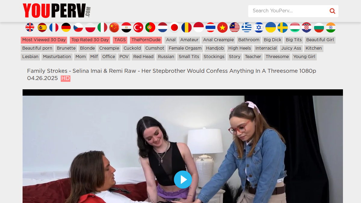 YouPerv · Aperçu du site